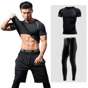 Cămașă compresivă + pantaloni pentru bărbați FDMM005-sport pentru bărbați