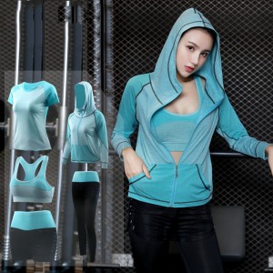 FDMF002- Femei costume de 5 buc bucăți de sport Yoga de alergare pentru sport