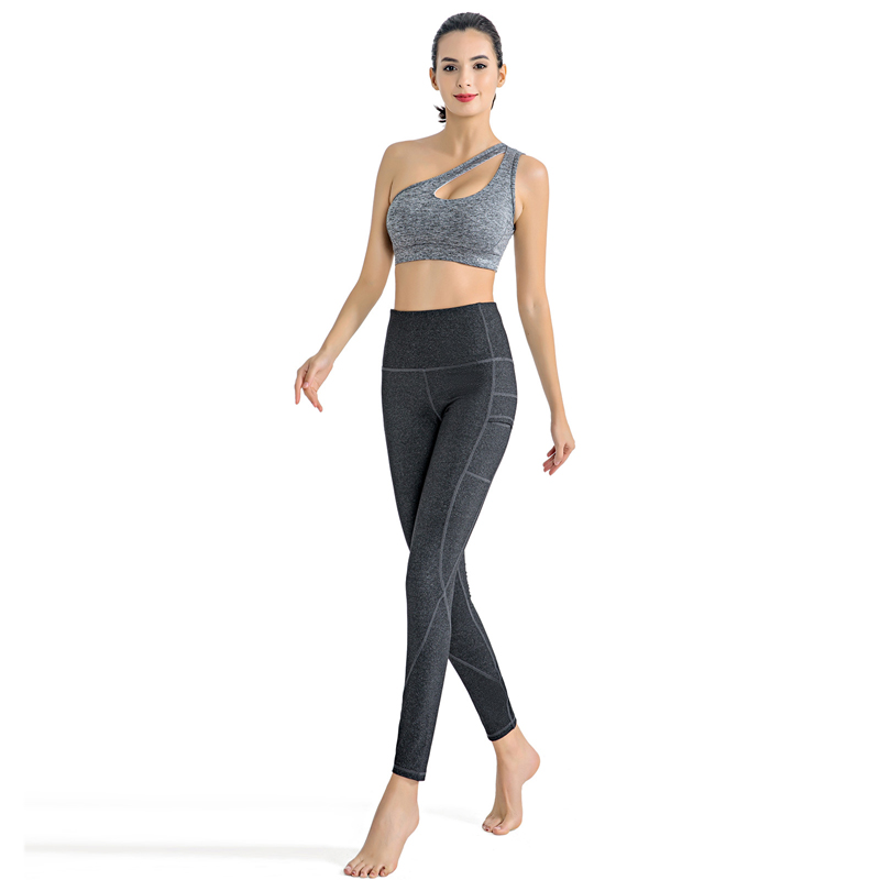 FDMf010- Out Pocket High Waist Yoga Pants, Controlul Tummy